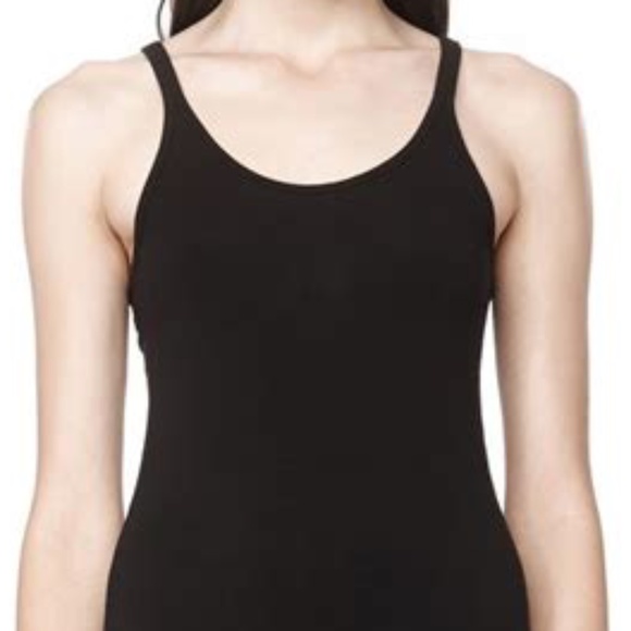 T ALEXANDER WANG Scoop Neck Lightweight Tank Dress Black Sz Medium - Picture 3 of 6